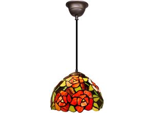 8435763147815 - Fijalo - Tiffany Deckensuspension mit Kette und Durchmesser von 45 cm Serie Dalí -Glühbirne nicht enthaltene Montage erforderlich Ja