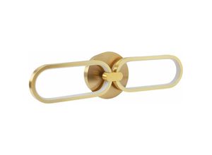 4251682281492 - Beliani - led Wandleuchte Gold Metall Warmweißes Licht Kettenform Außergewöhnliches Design Modern für Wohnzimmer Küche Bad Schlafzimmer Esszimmer Flur