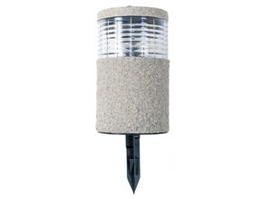 4250407397104 - Buri - LED-Solarlampe Steinoptik 19x11cm mit Erdspieß Gartenlampe Dekolicht Wegeleuchte