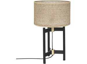 3560232579158 - Atmosphera Créateur Dintérieur - Lampe mit beige Lampenschirm levon h 51 cm