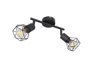 4059157123090 - Etc-shop - Retro Decken Strahler Leuchte Käfig Spot Lampe verstellbar im Set inkl led Leuchtmittel