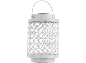 4059157313101 - Etc-shop - Solarlampen für Außen Gartendeko Laterne orientalische Lampe Solar Laternen für draußen Metall weiß orientalisch led DxH 13x18 cm