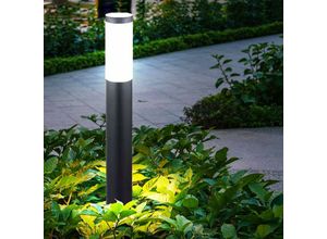 4059157131330 - Etc-shop - Edelstahl Steh Lampe Garten Weg Beleuchtung Außen Stand Leuchte anthrazit im Set inkl led Leuchtmittel