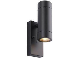 5017588784159 - Saxby Lighting - Saxby Palin Outdoor Up Down Wandleuchte 2 Licht Anthrazitgrau IP44