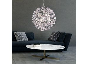 4059157236585 - Etc-shop - Design Decken Hänge Lampe Wohn Ess Zimmer Pendel Lampe Chrom Kugel Leuchte