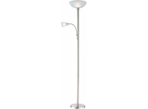 4059157201316 - Etc-shop - Deckenfluter mit Leselampe Standleuchte led Wohnzimmer Stehlampe zum Lesen 1x 4W 400lm 1x3W 300lm 3000K DxH 30 x 181 cm