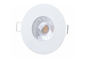 Image of Led Einbaustrahler Deckenleuchte Badlampe Einbauspot Deckenlampe led, weiß rund, IP44, led 4,5 w 320 lm warmweiß, d 8 cm