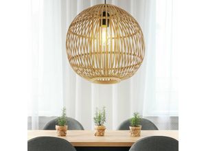 4059157240506 - Etc-shop - Design Pendel Hänge Lampe Ess Zimmer Bambus Kugel Geflecht Decken Leuchte