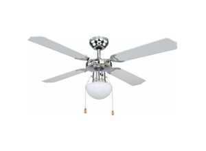 4059157079069 - Deckenventilator mit Licht Ventilator mit Beleuchtung Deckenlampe rgb led Farbwechsel Fernbedienung Vor Rücklauf Flügel wendbar für Räume bis 15m²