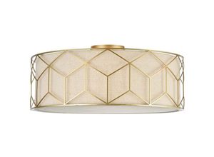 4262431056360 - - Deckenlampe Deckenleuchte Schirmleuchte Wohnzimmerlampe Metall goldfarben d 57cm