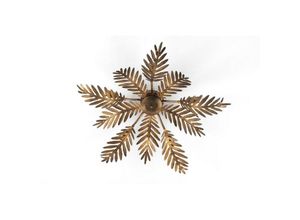 8030626534537 - Onli Lighting - Onli felce 5 Light Feather Multi Arm Halbbündige Deckenleuchte Bronze