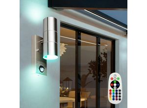 4059157039186 - Etc-shop - Wand Lampe Fernbedienung Außen Sensor up down Strahler dimmbar im Set inkl rgb led Leuchtmittel 4059157039186 - Etc-shop - Wand Lampe Fernbedienung Außen Sensor up down Strahler dimmbar im Set inkl rgb led Leuchtmittel