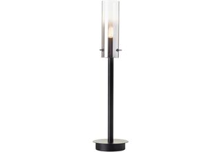 4004353429538 - Lampe Glasini Tischleuchte 44cm schwarz matt rauchglas Aluminium schwarz 1x C35 E14 25 w - schwarz - Brilliant