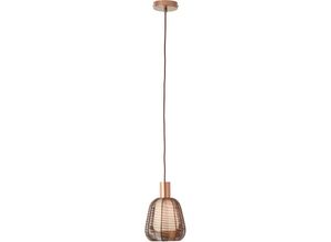 4004353413384 - Lampe Wallace Pendelleuchte 1-flammig Kaffee dunkel Aluminium braun 1x A60 E27 40 w - braun - Brilliant