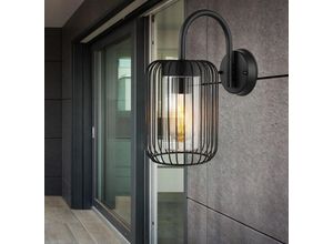 9007371464821 - Außenleuchte Wandlampe Fassadenlampe Edelstahl Laterne schwarz Terrassenlampe Gartenleuchte IP44 Kunststoff Metall 1x E27 Fassung BxH 16x325 cm 9007371464821 - Außenleuchte Wandlampe Fassadenlampe Edelstahl Laterne schwarz Terrassenlampe Gartenleuchte IP44 Kunststoff Metall 1x E27 Fassung BxH 16x325 cm