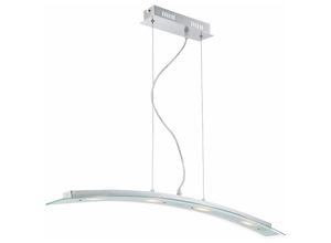 4059157210974 - Etcshop - Pendellampe Hängeleuchte Deckenlampe Esszimmerleuchte Küchenlampe Wohnzimmerleuchte Esstischleuchte led 20 Watt 1600lm Chrom Glas 120 cm