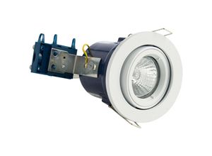 5020024513848 - Forum Lighting - Forum Yate Verstellbares feuerbeständiges Einbau-Downlight in Weiß