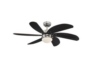 4895105611208 - - Deckenventilator Turbo Swirl Chrom 105 cm mit Licht