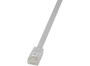 4052792024357 - CF2101U RJ45 Netzwerkkabel Patchkabel cat 6 u utp 1500 m Weiß hochflexibel 1 St - Logilink