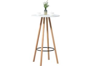 4251756481018 - Stehtisch Livia rund I Bartisch Rund I Bistrotisch Aus Holz