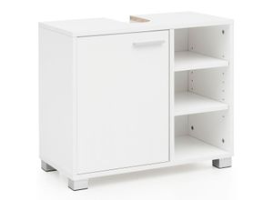 4250950270817 - WOHNLING Waschbeckenunterschrank WL5341 weiß 600 x 320 x 550 cm