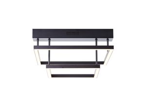 4004353394881 - Lampe Ranut led Deckenleuchte 2flg schwarz 2x led integriert 17W led integriert (1700lm 3000K) In 3 Stufen über Wandschalter dimmbar - Brilliant