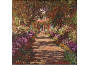 Image of Wandbild ARTLAND "Weg in Monets Garten Giverny. 1902" Bilder Gr. B/H: 70 cm x 70 cm, Alu-Dibond-Druck Garten, 1 St., bunt Kunstdrucke