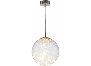 4048194045786 - Ninoleuchten - Deckenleuchte Hängelampe Wohnzimmerleuchte Pendel rund led Lichterkette gold Glaskugel 12 Watt 960 Lumen DxH 30x150 cm nino