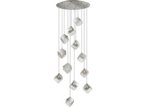 8435435335489 - Schuller Lighting - Schuller Priscila Cluster-Hängedeckenleuchte 12-flammig Chrom strukturiertes G9