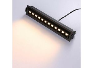 8435427125593 - Barcelona Led - 20W LED-Einbaustrahler linear - Verstellbar - UGR18 - CRI90 - osram Chip - 2800K Farbe Schwarz - Schwarz