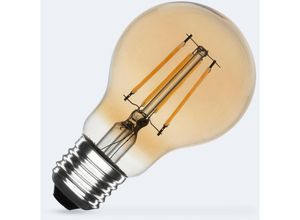 8445044117642 - Efectoled - LED-Glühbirne Filament E27 6W 600 lm A60 Gold 2700K Warmweiß No Flicker