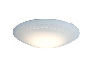 9002759932770 - Eglo - Deckenlampe Wohnzimmerleuchte led Deckenleuchte Metall weiß Glas satiniert 16W 1600lm warmweiß DxH 395x10 cm 93277