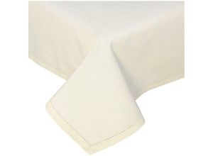 5055967434141 - Tischdecke aus 100% Baumwolle 138 x 178 cm crème - Creme - Homescapes