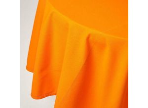 5055967433755 - Tischdecke aus 100% Baumwolle 180 cm rund orange - Orange - Homescapes