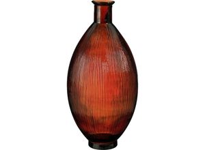 8720362635161 - - Mica Flaschenvase Firenza dunkelbraun Recyeltes Glas ø 29 x 59 cm Vase