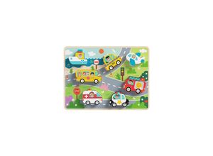 6972633372882 - Tooky Toy Kinder Holz-Puzzle Fahrzeuge 3D TH634 Steckpuzzle 8-teilig ab 1 Jahr bunt 6972633372882 - Tooky Toy Kinder Holz-Puzzle Fahrzeuge 3D TH634 Steckpuzzle 8-teilig ab 1 Jahr bunt
