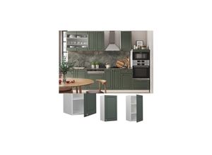 4066731051090 - Hängeschrank Küchenschrank Küchenmöbel Fame-Line Weiß Grün-Gold Landhaus 40 cm Küche Einbauküche Hängeschrank Drehtür Einlegeboden Küchenzeile 4066731051090 - Hängeschrank Küchenschrank Küchenmöbel Fame-Line Weiß Grün-Gold Landhaus 40 cm Küche Einbauküche Hängeschrank Drehtür Einlegeboden Küchenzeile
