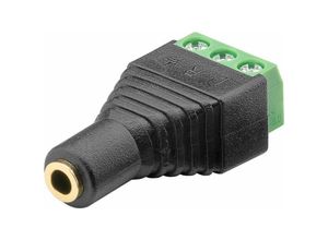 4040849767463 - goobay Terminal Block 3-pin 35 mm female (3-pin stereo) - screw fixing (76746)