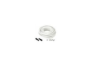 4040849516252 - SAT-Anschlusskit 100dB 20 m 4 F-Stecker 2 Wasserschutztüllen - Goobay