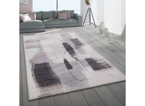 4061981193095 - Paco Home - Teppich Wohnzimmer Kurzflor Pastell Modern Abstrakt Beige Creme Anthrazit 240x340 cm