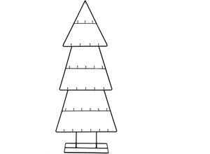 4260461479647 - Spetebo - Design Metall Tannenbaum - 100 cm - Deko Aufsteller für Zierschmuck