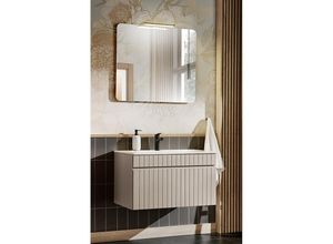 4066075125747 - Lomadox - Waschplatz Badezimmer Waschtisch 81 cm Kaschmir IRAKLIO-56-CASHMERE b h t ca 81 200 46 cm - beige