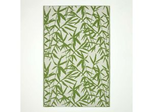 5056280725176 - Outdoor-Teppich Zena 150 x 240 cm - grün-weiß floral gemustert - Grün-Weiß - Homescapes