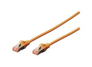 4016032328735 - DK-1644-005 OR RJ45 Netzwerkkabel Patchkabel cat 6 s ftp 050 m Orange Halogenfrei verdril - Digitus