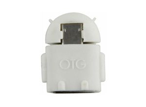 0614405240543 - Northix - OTG-Adapter - USB-zu-MicroUSB-Adapter - Weiß