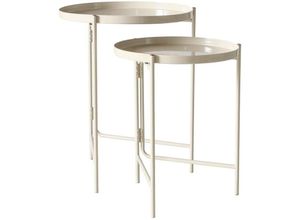 4066076330959 - Boltze Gruppe - Beistelltisch drago beige 2er-Set