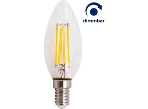 4250967331860 - Mcshine - led Filament Kerzenlampe Filed E14 6W 600lm warmweiß dimmbar