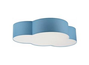 4255596631671 - Licht-erlebnisse - Deckenlampe Kinderzimmer Stoff Wolke Blau 4x E27 Kinderzimmerleuchte Decke Wolkenlampe - Hellblau