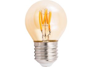 4250967331846 - Mcshine - led Filament Tropfenlampe Retro E27 1W 90lm warmweiß goldenes Glas