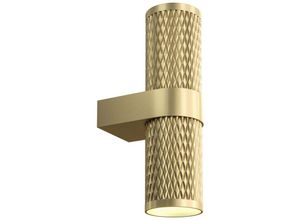 4262431064211 - - Wandleuchte Wandlampe Up Down Esszimmerlampe 2 flammig GU10 mattgold h 217 cm